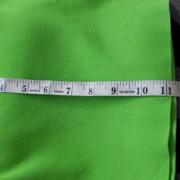 ZARA KNIT TOP WITH BALLOON SLEEVES neon green off the shoulder medium - Picture 11 of 11